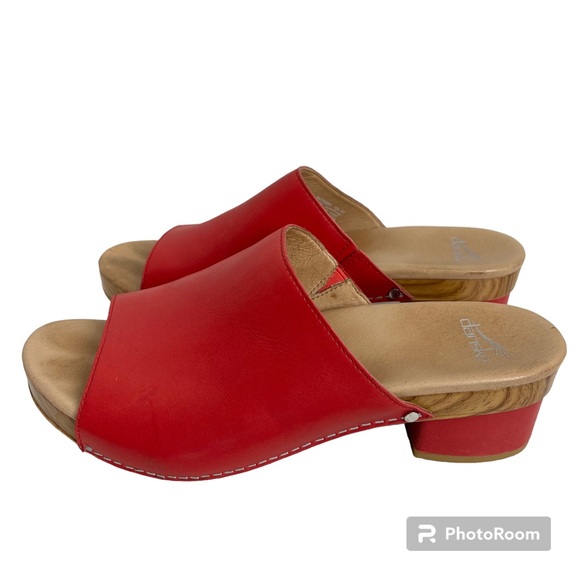 Dansko Shoes Dansko Maci In Raspberry Hot Pink Leather Sandal Size